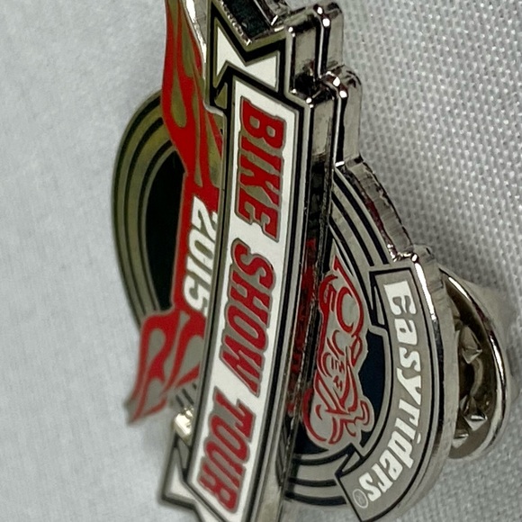 EASYRIDER  Pins  "BIKE SHOW" RIDE HARLEY BIKER VEST HAT PINS 2013 -2016 (4 Pins) - Picture 3 of 11